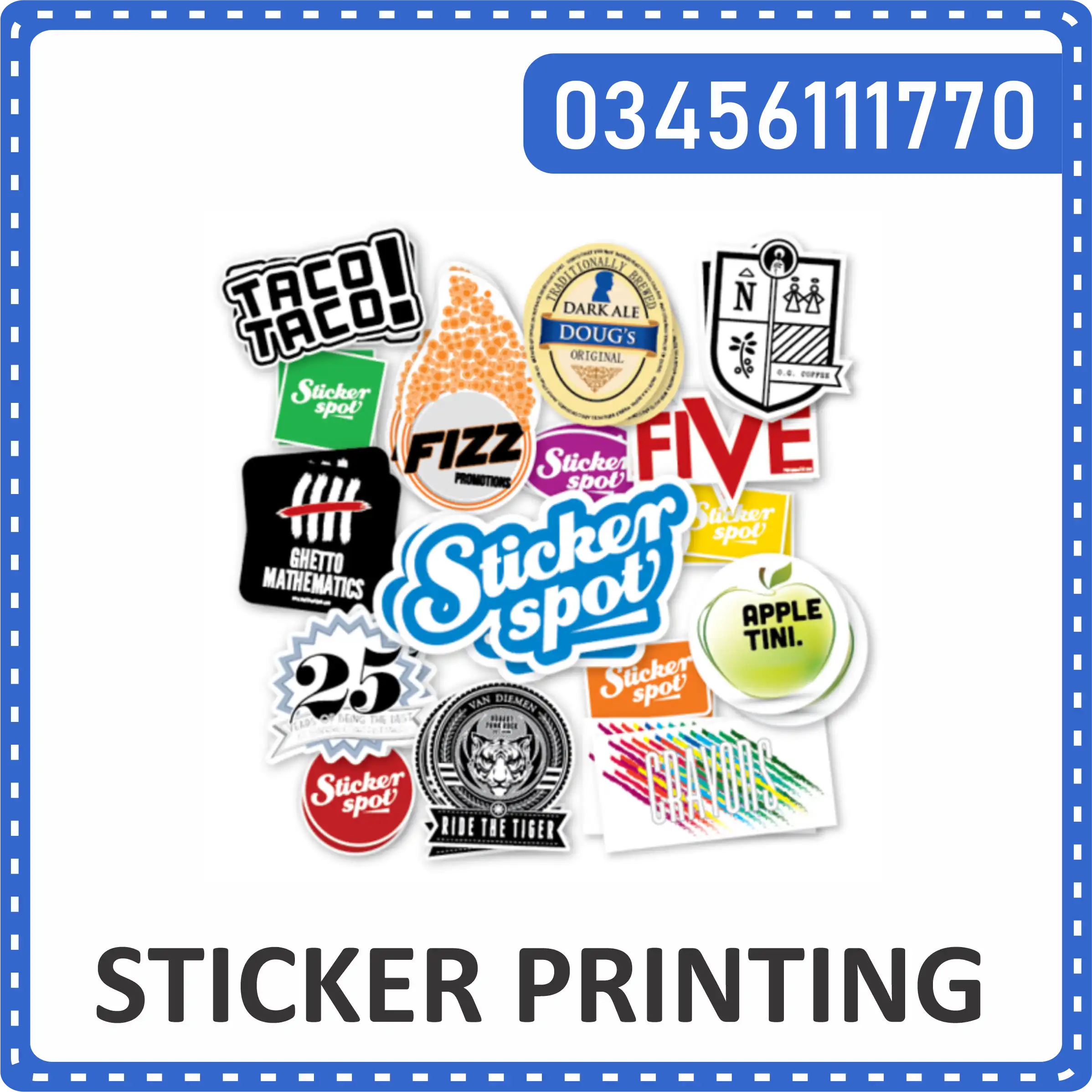 Sticker Printing Online in Pakistan